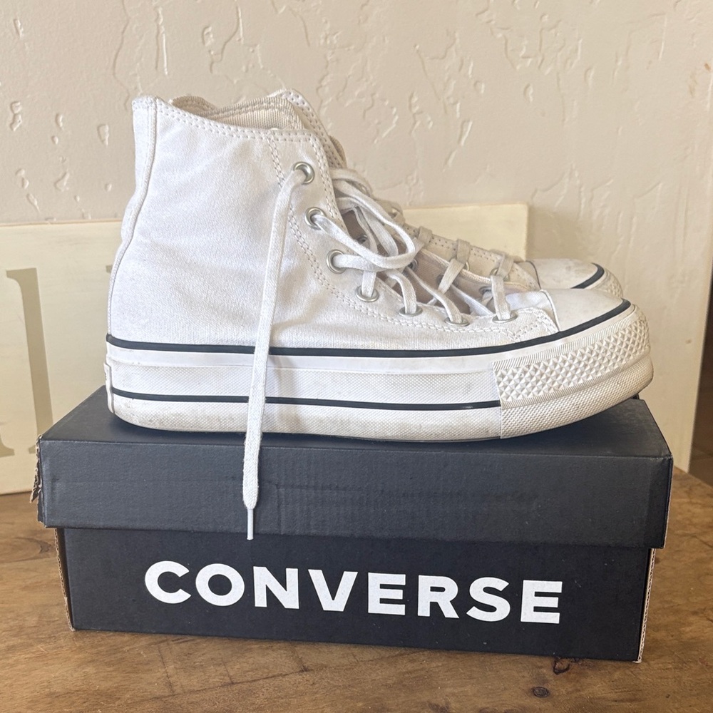 Converse Off-White High-Top Sneakers